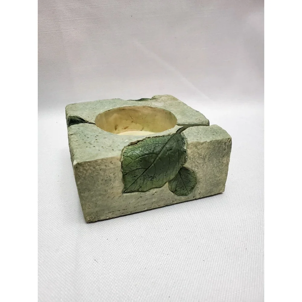 Vintage Papel Giftware Tea Light‎ Candle Holder * STUNNING Colors And Bird Theme